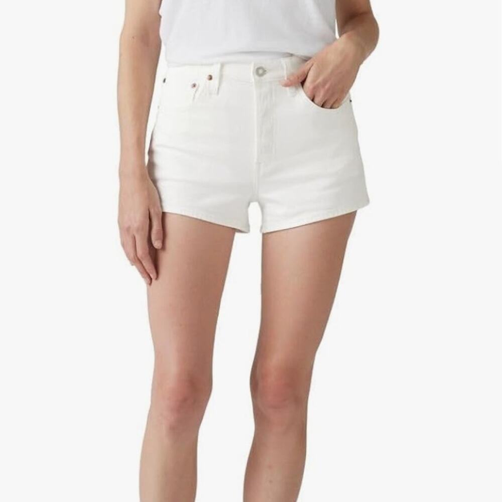 Levi's Women's 501 Original‎ Shorts white sz 33